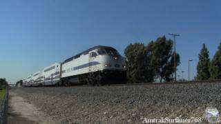 Four Metrolink trains at Heroes Park [upl. by Bergwall]