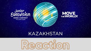 Junior Eurovision 2020 – Kazakhstan Reaction⎥Karakat Bashanova – Forever [upl. by Florinda]