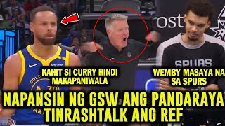 RAMDAM NA NG NBA ANG TAKOT SA WARRIORS KAHIT REF NAPAAGA ANG PANDARAYA TOWNS NAGCLICK NA SA KNICKS [upl. by Callas62]