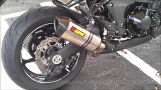 2011 Kawasaki Z1000 with Akrapovic titanium exhaust [upl. by Franza]