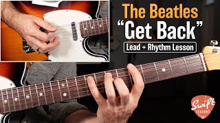 The Beatles  Get Back Guitar Lesson  Full Song  Chords  Solos [upl. by Eggett]