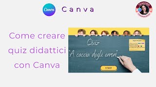 Creare quiz didattici con CANVA [upl. by Roddy]