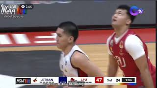 CJ DELFINO DISHES BACK TO KOBE MONJE  LETRAN KNIGHTS letranbasketball [upl. by Ddart486]