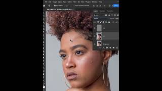 Skin Retouch Frequency Separation photoshop tutorial [upl. by Anirrehs]