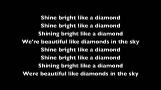 Rihanna Diamonds Lyric Video [upl. by Joash815]