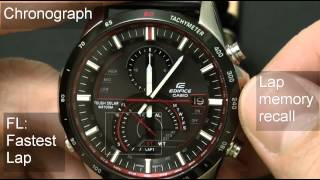 Casio Edifice EQSA500B1AV review Module 5289 [upl. by Galer]