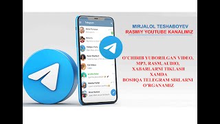 TELEGRAMDA OCHIRILGAN XABARLARNI TIKLASH [upl. by Lemak]