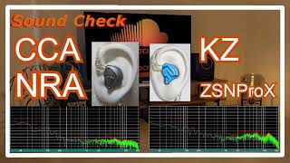 CCA CRA vs KZ ZSN Prox IEMs Chinese InEar headphones Sound Comparison 中華イヤホン音比較 [upl. by Yadsnil542]