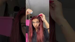 Cabello en casa 🏠 vlogs cambios look rojo tutorial [upl. by Potash]