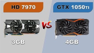 HD 7970 VS GTX 1050 Ti Benchmark [upl. by Levram433]