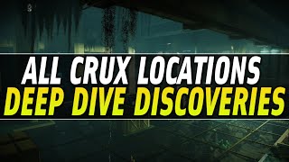 ALL 7 HIDDEN CRUX LOCATIONS NEW Deep Dive HIDDEN Challenge  WORDS AND ACTION TRIUMPH Destiny 2 [upl. by Ainoek137]