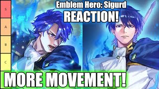 EMBLEM SIGURD MOVEMENT BChrom Stonks 📈  Emblem Sigurd Of the Holy War Banner Reaction FEH [upl. by Enelym]