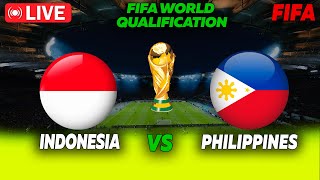 🔴 LIVE  INDONESIA vs PHILIPPNES  FIFA World Cup qualification AFC match today  Game play PES [upl. by Alli]