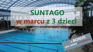 SUNTAGO z dziećmi🌊Odwiedzamy park wodny z palmami🌴w Polsce zimą❄️i latem☀️ Czy woda jest ciepła 🏊 [upl. by Hamlin684]