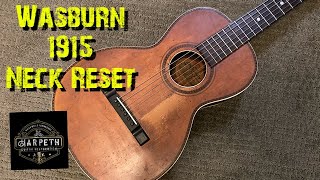 Washburn 1915 Neck Reset [upl. by Nnav]