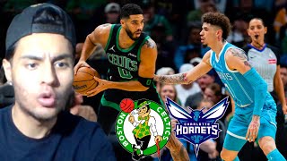 CELTICS VS HORNETS REACTION HIGHLIGHTS [upl. by Silloc243]