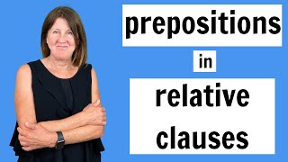 Prepositions in Relative Clauses [upl. by Odrautse]