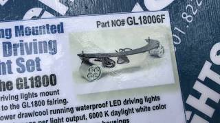 Rivco LED Driving Light Set for Goldwing GL1800 [upl. by Flo394]