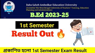 BEd 1st Semester Result Out  Officially Result Published  BEd 202325 [upl. by Gleda827]