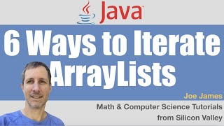 Java 6 Ways to Iterate ArrayLists [upl. by Romulus781]