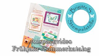 Auspackvideo meiner Stampin Up FrühjahrSommerkatalog Bestellung [upl. by Na3]