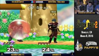 The Golden Bair 2  Invitational  Pools Bizzarro Flame Ganondorf vs Shroomed SheikMarth [upl. by Sicnarf329]