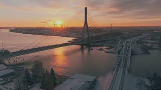 MOST WANTOWY w GDAŃSKU  DJI Mavic 3 Pro UHD 50 FPS [upl. by Akira206]