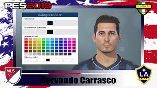 PES 2019 LA Galaxy Servando Carrasco Apariencia y Habilidades [upl. by Mercado]