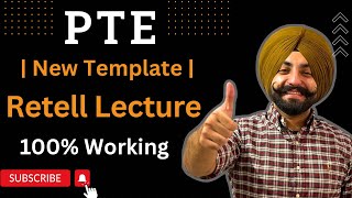 PTE Retell Lecture New Template after 4th November changes 100 working  Gurwinder Sir [upl. by Leler492]