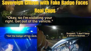 Sovereign Citizen with Fake Badge Faces Real Cops [upl. by Hisbe700]