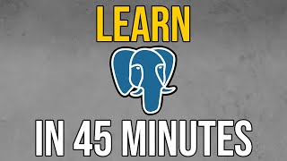 PostgreSQL CRASH COURSE  Learn PostgreSQL in 2024 [upl. by Gerta654]