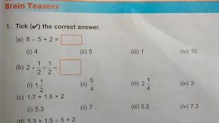 math class 5 chapter 8 brain teasers dav public school  math class 5 unit 8 brain teasers dav publ [upl. by Acirret]