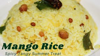 Raw Mango Rice  Mangai Sadam  mavinakayi chitranna Mamidikaya Pulihora Kachi Kairi Rice Recipe [upl. by Alicul]