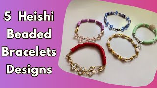 Heishi Bead Bracelets designs [upl. by Ocisnarf416]