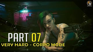 Cyberpunk 2077 Very Hard  Corpo  100 Walkthrough 07 [upl. by Rodriguez]