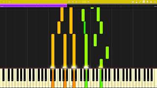 Robert Schumann  Kinderszenen Op 15  07  Reverie Träumerei Synthesia Tutorial [upl. by Yssak]