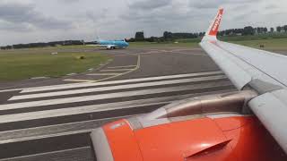 EasyJet A320251N OELSI takeoff Amsterdam Schiphol [upl. by Drarrej166]