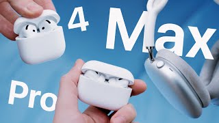 AirPods 4 vs Pro vs Max von GENIAL bis TRAURIG [upl. by Irreg]