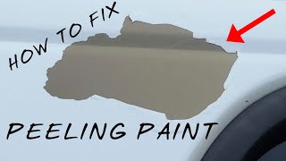 How To Fix Peeling Paint On Your CarTruckSuv [upl. by Rebmat]