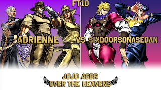 Over The Heavens  Adrienne Vs sixdoorsonasedan  JoJos AllStar Battle R FT10 [upl. by Kronfeld750]