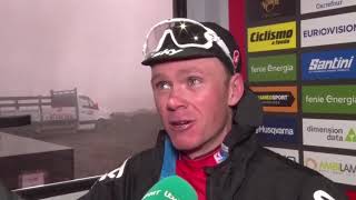 Christopher Froome  Postrace Interview Stage 11 Tour of Spain  Vuelta a España 2017 [upl. by Tadeas]