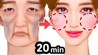 20mins🔥 Get Chubby Cheeks Fuller Cheeks Naturally With This Exercise amp Massage Lift Sagging Cheeks [upl. by Ulda]