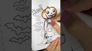 Relaxation coloring video coloring tutorial  how to color with markers slow and cosy coloring [upl. by Assilam777]