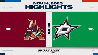 NHL Highlights  Coyotes vs Stars  November 14 2023 [upl. by Marybeth]