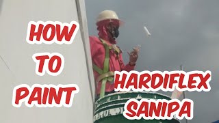 HOW TO PAINT HARDIFLEX SANIPA [upl. by Nylkaj878]