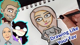 Drawing using Other Art Youtubers Styles [upl. by Yerahcaz165]