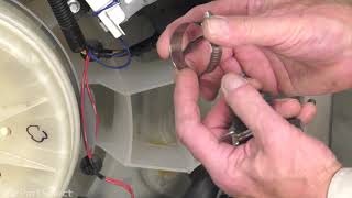 Whirlpool Washer Repair  How to Replace the Hose Clamp [upl. by Ataliah]