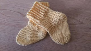 Calzini alluncinetto Parte 2 How to crochet a sock [upl. by Otrebmal505]