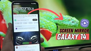 How To Mirror YouTube On Samsung Galaxy A14 To A TV [upl. by Sanyu]