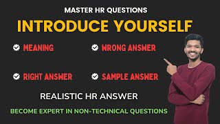 Introduce Yourself Interview Question  HR Interview Question [upl. by Kostival138]